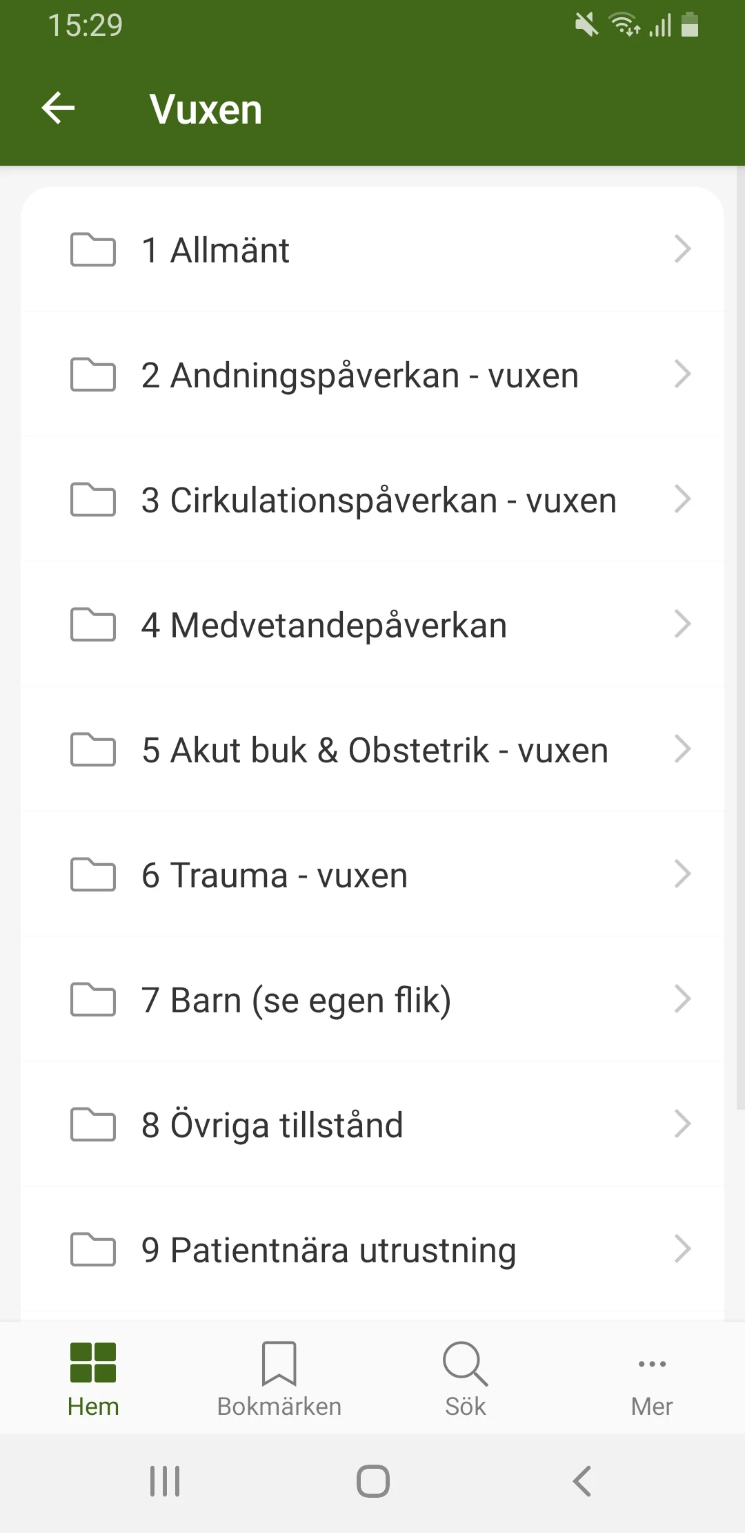 Prehospitalt kunskapsstöd screenshot